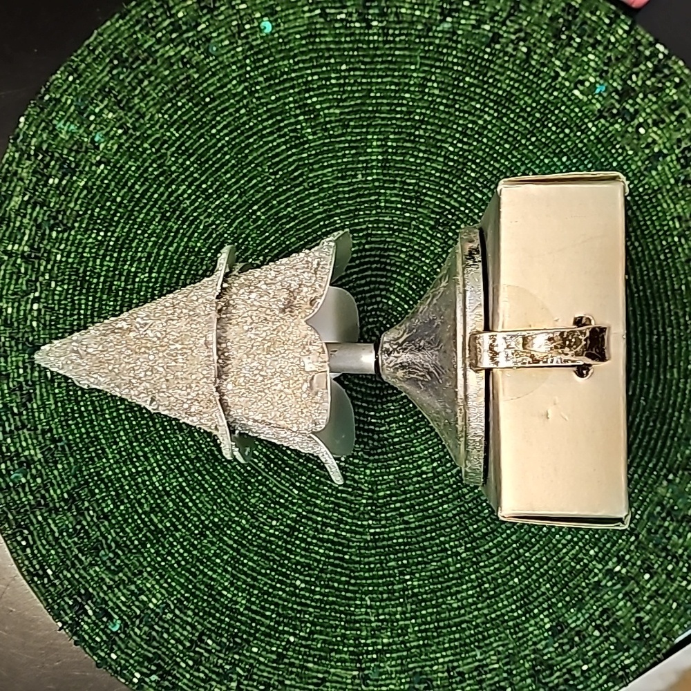 Pier 1 Silver Stocking Holder